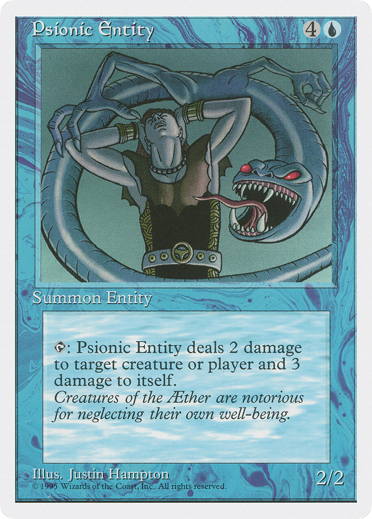 Psionic Entity (4ED-095) - Fourth Edition - Premium MTG Single from Wizards of the Coast - Just $0.08! Shop now at Game Crave Tournament Store
