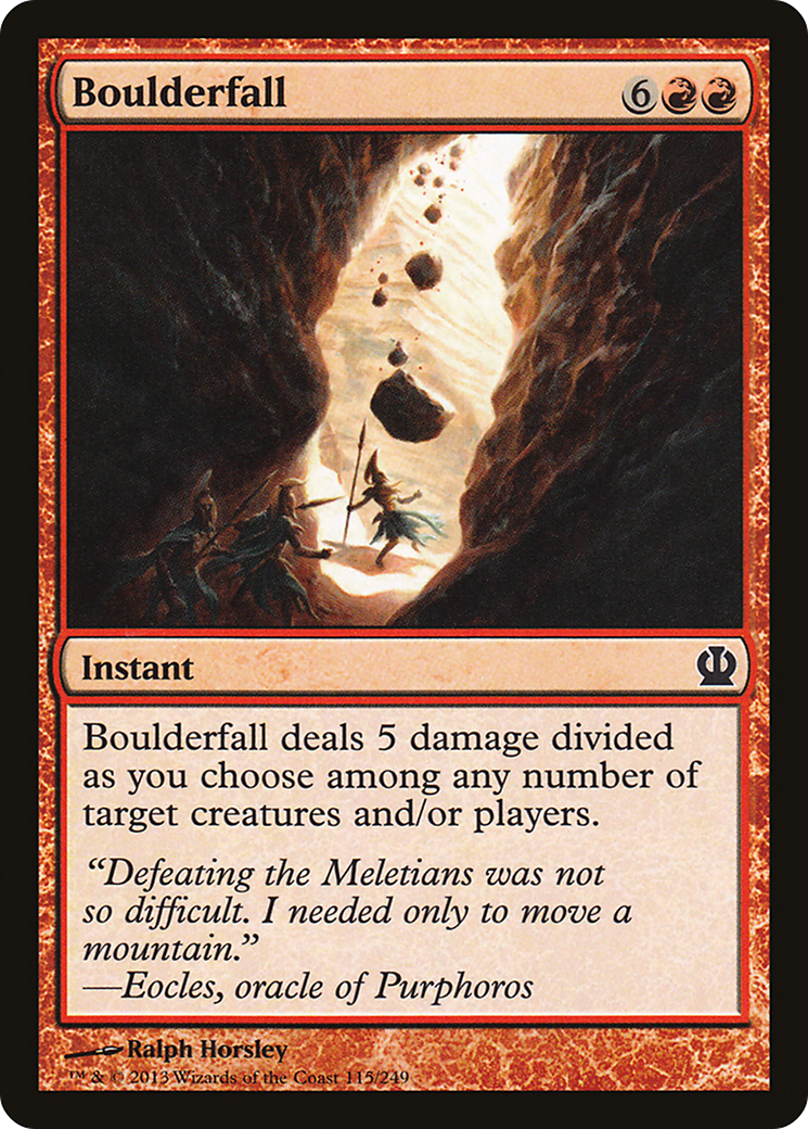 Boulderfall (THS-115) - Theros - Premium MTG Single from Wizards of the Coast - Just $0.08! Shop now at Game Crave Tournament Store