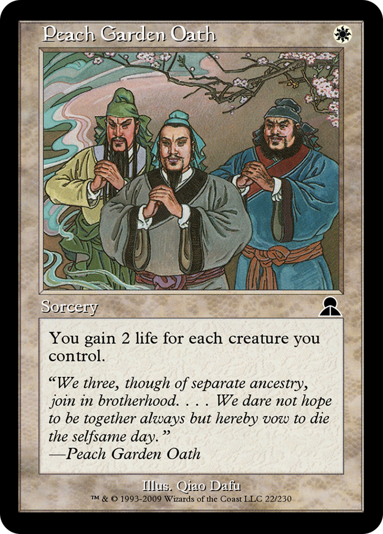 Peach Garden Oath (ME3-022) - Masters Edition III Foil - Premium MTG Single from Wizards of the Coast - Just $0! Shop now at Game Crave Tournament Store