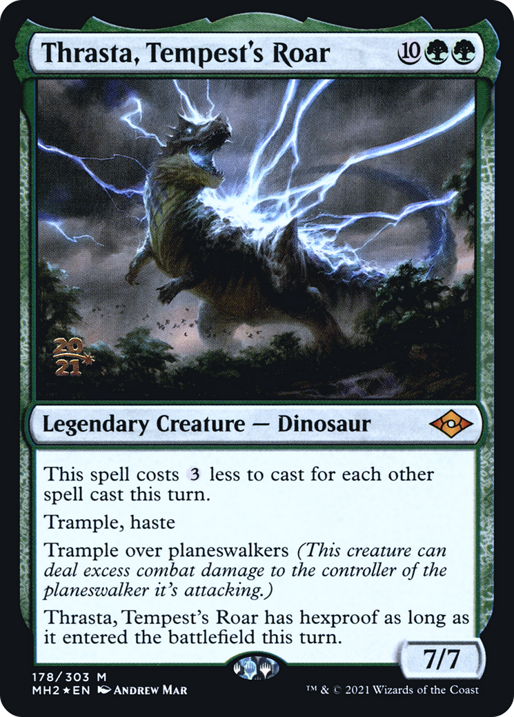 Thrasta, Tempest's Roar (PMH2-178S) - Modern Horizons 2 Promos Foil - Premium MTG Single from Wizards of the Coast - Just $2.83! Shop now at Game Crave Tournament Store