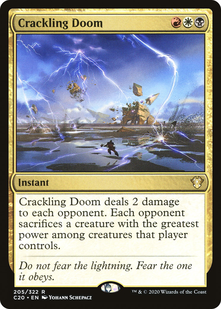 Crackling Doom (C20-205) - Commander 2020 - Premium MTG Single from Wizards of the Coast - Just $0.22! Shop now at Game Crave Tournament Store