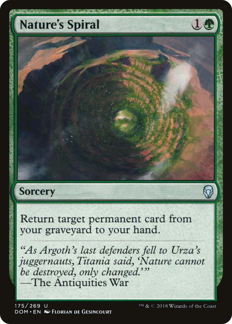 Nature's Spiral (DOM-175) - Dominaria Foil - Premium MTG Single from Wizards of the Coast - Just $0.12! Shop now at Game Crave Tournament Store