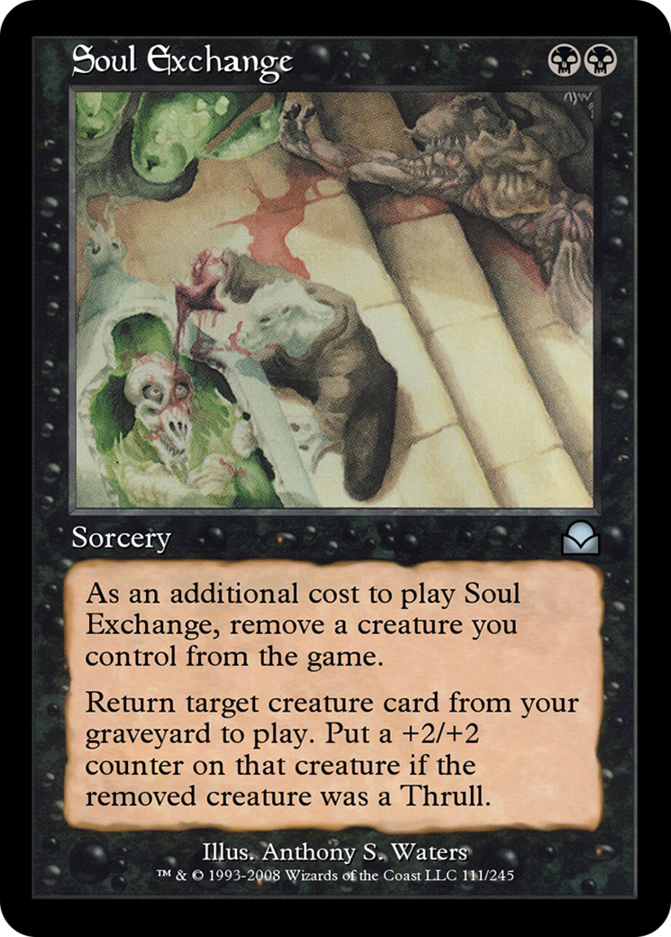 Soul Exchange (ME2-111) - Masters Edition II Foil - Premium MTG Single from Wizards of the Coast - Just $0! Shop now at Game Crave Tournament Store
