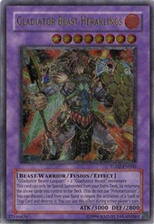 Gladiator Beast Heraklinos (TU02-EN000) - Turbo Pack: Booster Two Unlimited - Premium Yugioh Single from Konami - Just $111.22! Shop now at Game Crave Tournament Store