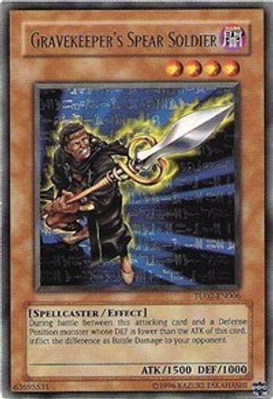 Gravekeeper's Spear Soldier (TU02-EN006) - Turbo Pack: Booster Two Unlimited - Premium Yugioh Single from Konami - Just $0.46! Shop now at Game Crave Tournament Store