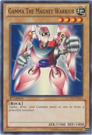 Gamma the Magnet Warrior (LCYW-EN014) - Legendary Collection 3: Yugi's World Unlimited - Premium Yugioh Single from Konami - Just $0.34! Shop now at Game Crave Tournament Store