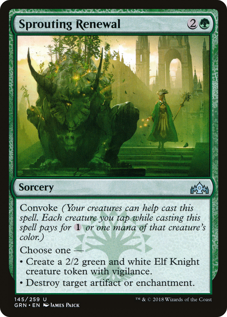 Sprouting Renewal (GRN-145) - Guilds of Ravnica - Premium MTG Single from Wizards of the Coast - Just $0.08! Shop now at Game Crave Tournament Store