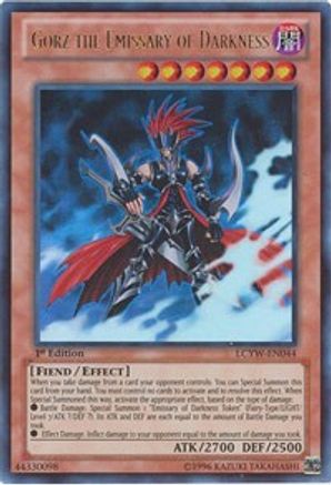 Gorz the Emissary of Darkness (LCYW-EN044) - Legendary Collection 3: Yugi's World 1st Edition - Premium Yugioh Single from Konami - Just $4.16! Shop now at Game Crave Tournament Store