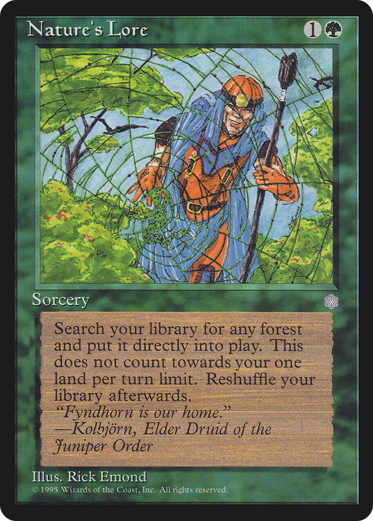 Nature's Lore (ICE-255) - Ice Age - Premium MTG Single from Wizards of the Coast - Just $0.60! Shop now at Game Crave Tournament Store