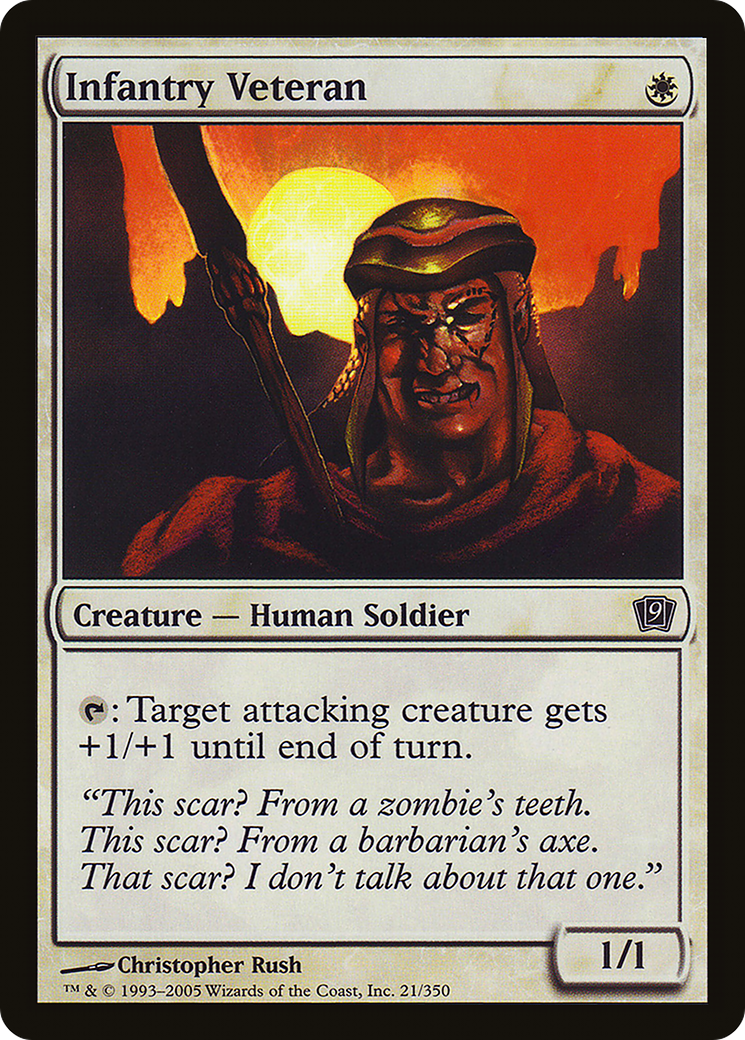 Infantry Veteran (9ED-21★) - Ninth Edition Foil - Premium MTG Single from Wizards of the Coast - Just $0.38! Shop now at Game Crave Tournament Store