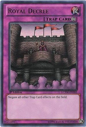 Royal Decree (LCYW-EN182) - Legendary Collection 3: Yugi's World 1st Edition - Premium Yugioh Single from Konami - Just $1.46! Shop now at Game Crave Tournament Store