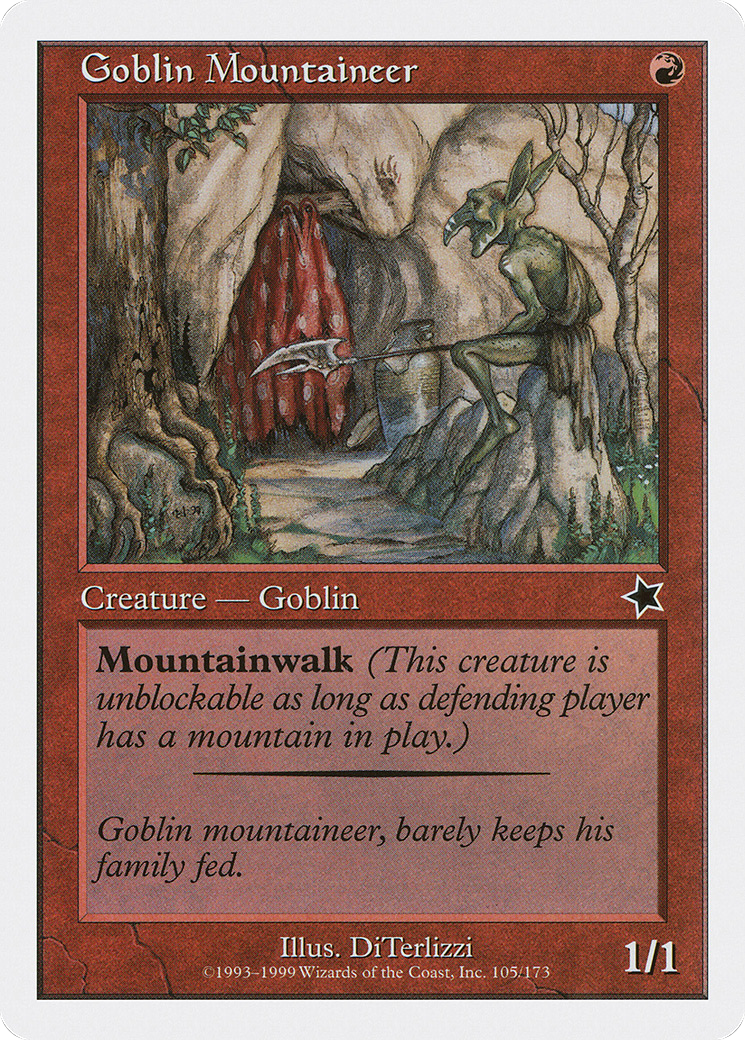 Goblin Mountaineer (S99-105) - Starter 1999 - Premium MTG Single from Wizards of the Coast - Just $0.13! Shop now at Game Crave Tournament Store