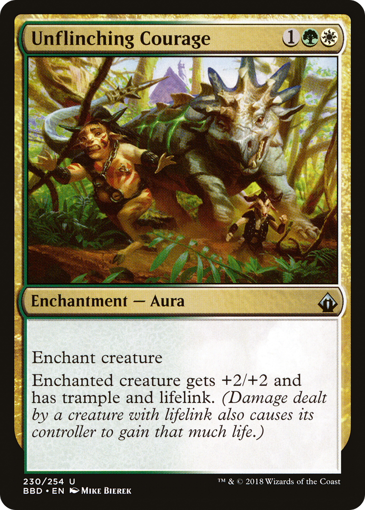 Unflinching Courage (BBD-230) - Battlebond - Premium MTG Single from Wizards of the Coast - Just $0.25! Shop now at Game Crave Tournament Store