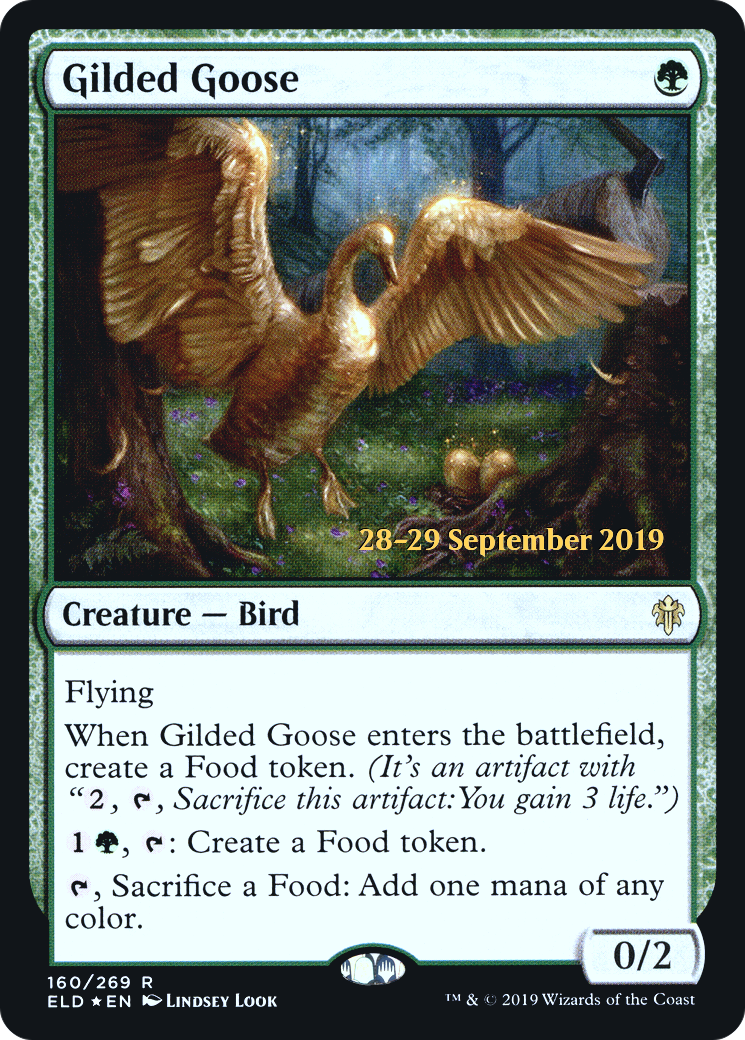 Gilded Goose (PELD-160S) - Throne of Eldraine Promos Foil - Premium MTG Single from Wizards of the Coast - Just $0.68! Shop now at Game Crave Tournament Store
