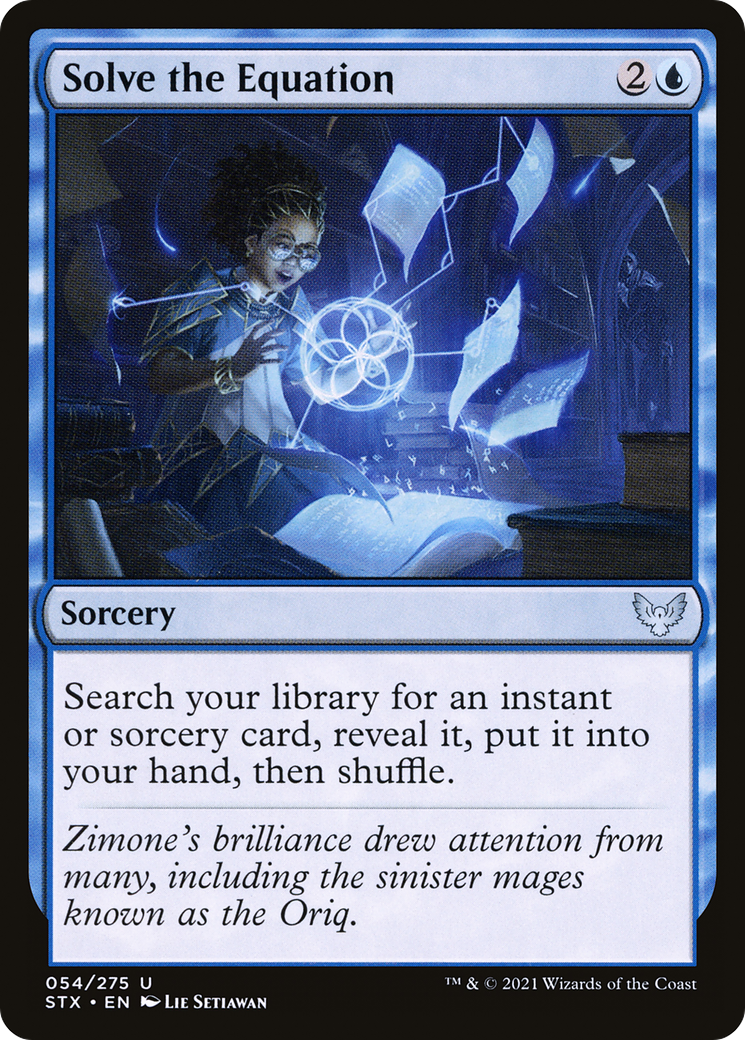 Solve the Equation (STX-054) - Strixhaven: School of Mages - Premium MTG Single from Wizards of the Coast - Just $0.50! Shop now at Game Crave Tournament Store