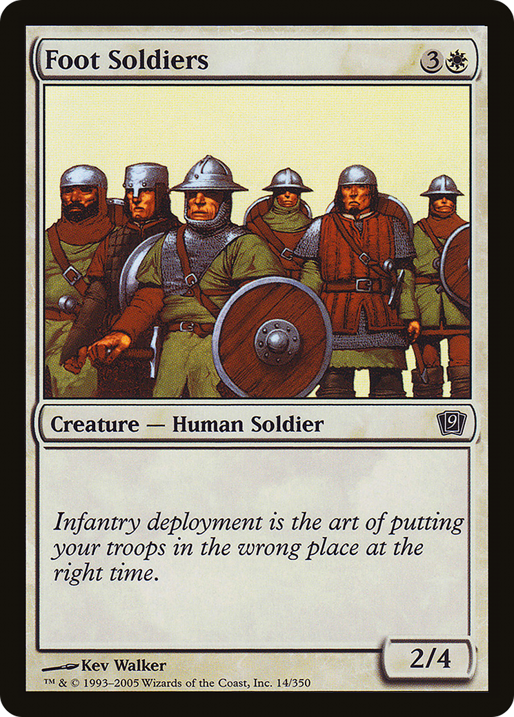 Foot Soldiers (9ED-14★) - Ninth Edition Foil - Premium MTG Single from Wizards of the Coast - Just $0.08! Shop now at Game Crave Tournament Store
