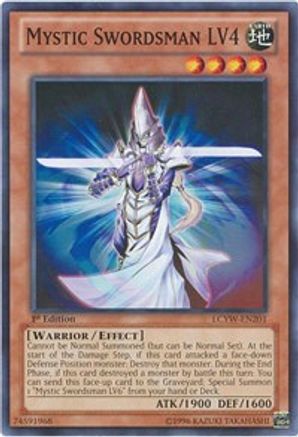Mystic Swordsman LV4 (LCYW-EN201) - Legendary Collection 3: Yugi's World 1st Edition - Premium Yugioh Single from Konami - Just $0.36! Shop now at Game Crave Tournament Store