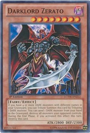 Darklord Zerato (LCYW-EN212) - Legendary Collection 3: Yugi's World 1st Edition - Premium Yugioh Single from Konami - Just $0.34! Shop now at Game Crave Tournament Store