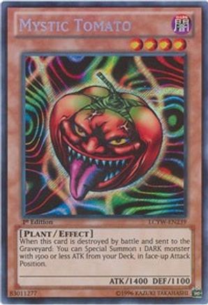 Mystic Tomato (LCYW-EN239) - Legendary Collection 3: Yugi's World 1st Edition - Premium Yugioh Single from Konami - Just $4.91! Shop now at Game Crave Tournament Store