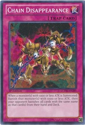 Chain Disappearance (LCYW-EN289) - Legendary Collection 3: Yugi's World Unlimited - Premium Yugioh Single from Konami - Just $0.38! Shop now at Game Crave Tournament Store
