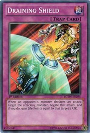 Draining Shield (LCYW-EN294) - Legendary Collection 3: Yugi's World Unlimited - Premium Yugioh Single from Konami - Just $0.37! Shop now at Game Crave Tournament Store