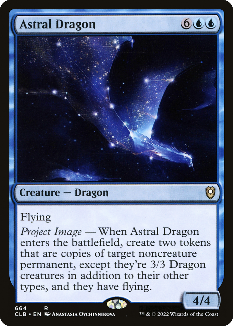Astral Dragon (CLB-664) - Commander Legends: Battle for Baldur's Gate - Premium MTG Single from Wizards of the Coast - Just $4.66! Shop now at Game Crave Tournament Store