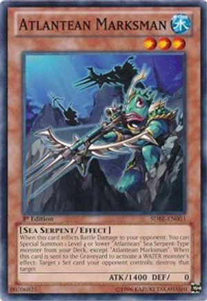 Atlantean Marksman (SDRE-EN003) - Structure Deck: Realm of the Sea Emperor 1st Edition - Premium Yugioh Single from Konami - Just $2.14! Shop now at Game Crave Tournament Store