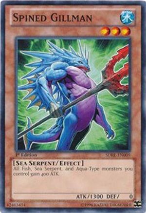 Spined Gillman (SDRE-EN009) - Structure Deck: Realm of the Sea Emperor 1st Edition - Premium Yugioh Single from Konami - Just $0.68! Shop now at Game Crave Tournament Store