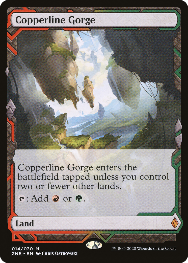 Copperline Gorge (ZNE-014) - Zendikar Rising Expeditions - Premium MTG Single from Wizards of the Coast - Just $1.19! Shop now at Game Crave Tournament Store