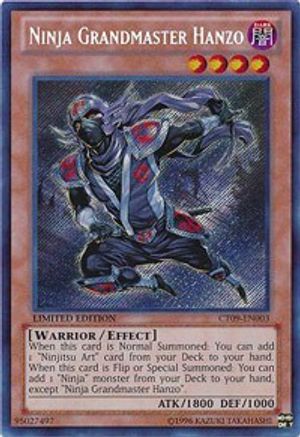 Ninja Grandmaster Hanzo (CT09-EN003) - 2012 Collectors Tin Limited - Premium Yugioh Single from Konami - Just $0.53! Shop now at Game Crave Tournament Store