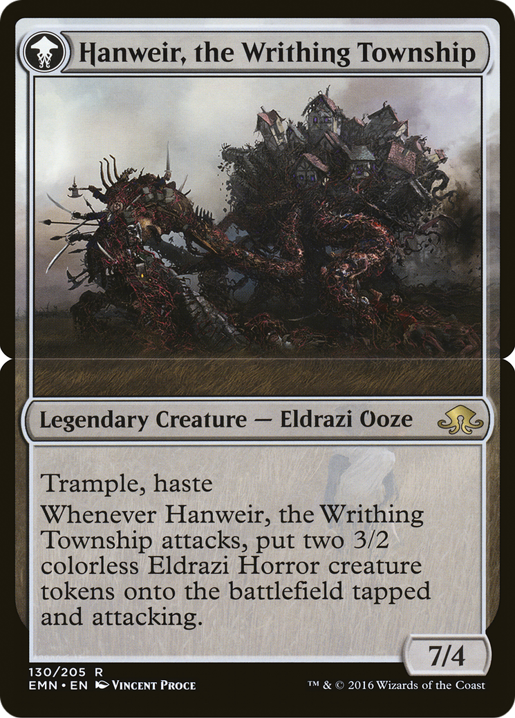 Hanweir, the Writhing Township (EMN-130B) - Eldritch Moon: (mooneldrazidfc) - Premium MTG Single from Wizards of the Coast - Just $0! Shop now at Game Crave Tournament Store