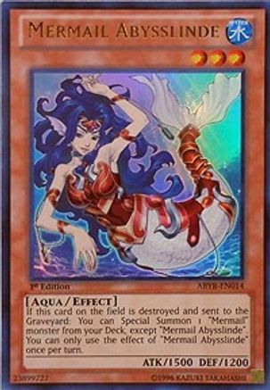 Mermail Abysslinde (ABYR-EN014) - Abyss Rising 1st Edition - Premium Yugioh Single from Konami - Just $12.26! Shop now at Game Crave Tournament Store