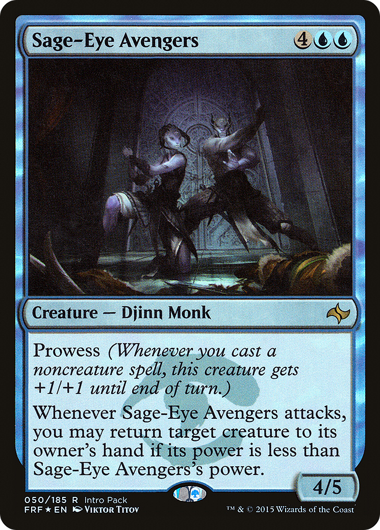 Sage-Eye Avengers (PFRF-050) - Fate Reforged Promos Foil - Premium MTG Single from Wizards of the Coast - Just $0.25! Shop now at Game Crave Tournament Store