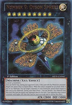 Number 9: Dyson Sphere (ABYR-EN044) - Abyss Rising Unlimited - Premium Yugioh Single from Konami - Just $1.12! Shop now at Game Crave Tournament Store