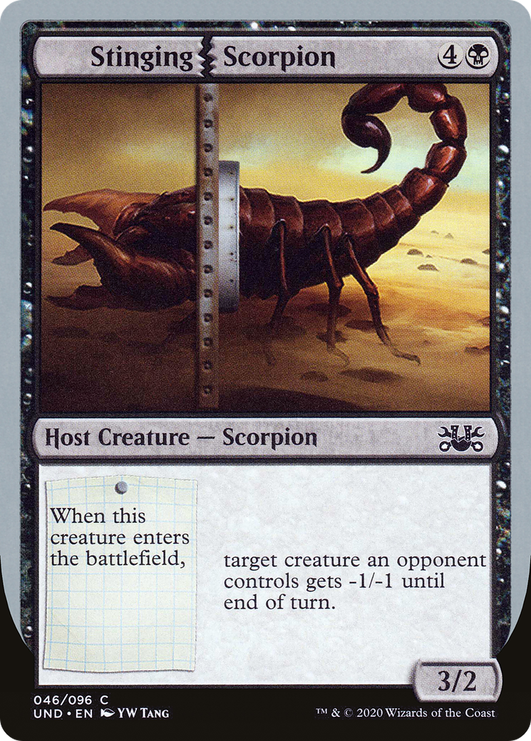 Stinging Scorpion (UND-046) - Unsanctioned - Premium MTG Single from Wizards of the Coast - Just $0.25! Shop now at Game Crave Tournament Store