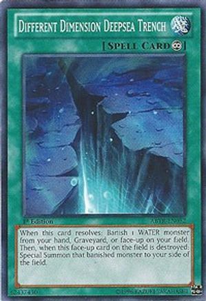 Different Dimension Deepsea Trench (ABYR-EN052) - Abyss Rising Unlimited - Premium Yugioh Single from Konami - Just $0.25! Shop now at Game Crave Tournament Store