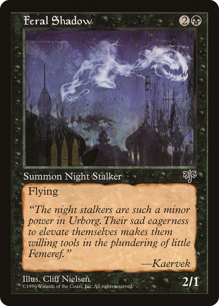 Feral Shadow (MIR-122) - Mirage - Premium MTG Single from Wizards of the Coast - Just $0.25! Shop now at Game Crave Tournament Store