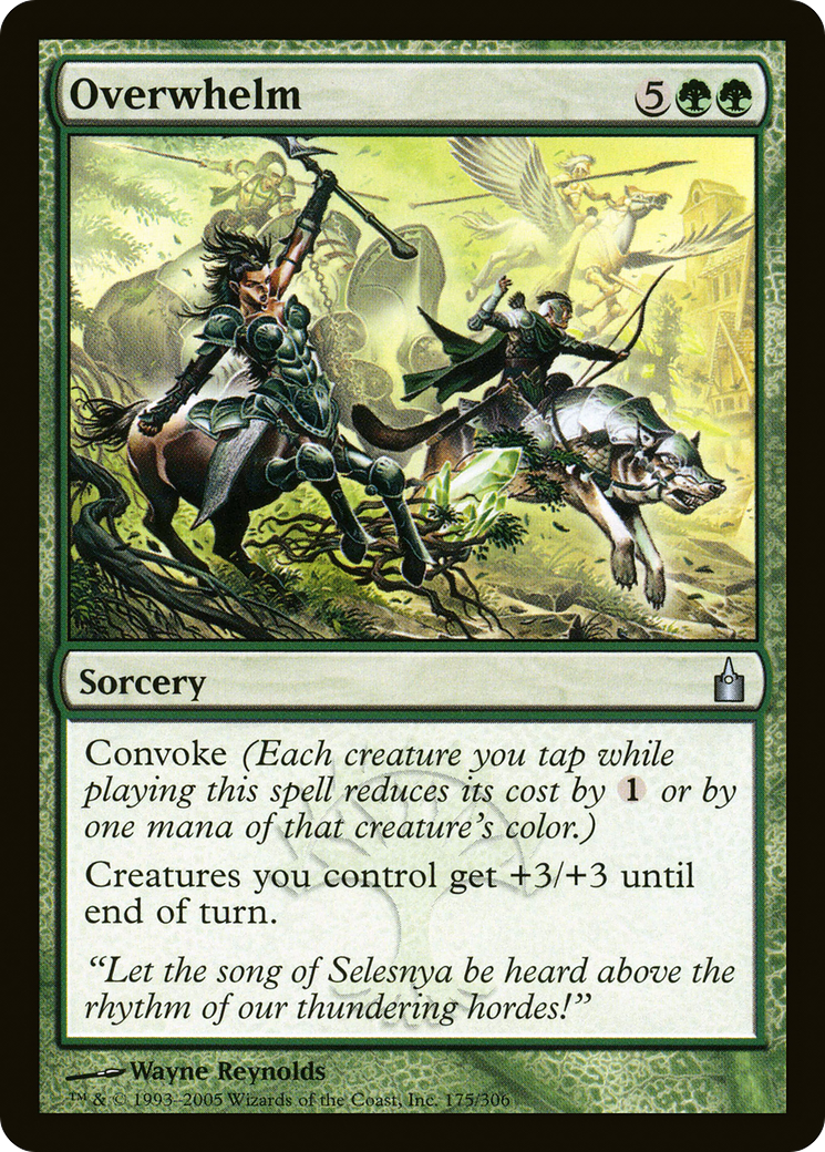 Overwhelm (RAV-175) - Ravnica: City of Guilds - Premium MTG Single from Wizards of the Coast - Just $0.25! Shop now at Game Crave Tournament Store