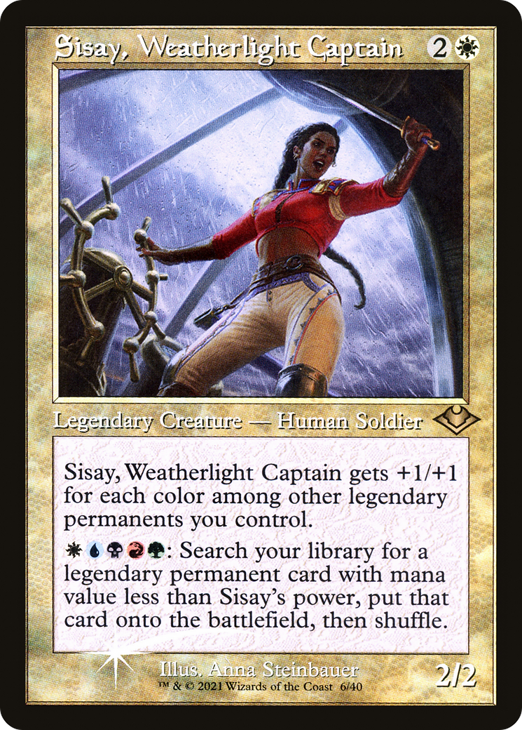 Sisay, Weatherlight Captain (H1R-006) - Modern Horizons 1 Timeshifts Foil - Premium MTG Single from Wizards of the Coast - Just $1.07! Shop now at Game Crave Tournament Store