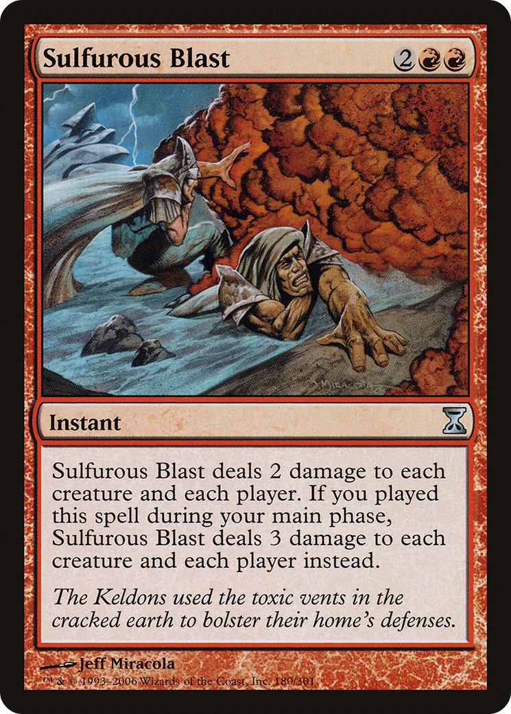 Sulfurous Blast (TSP-180) - Time Spiral Foil - Premium MTG Single from Wizards of the Coast - Just $0.12! Shop now at Game Crave Tournament Store