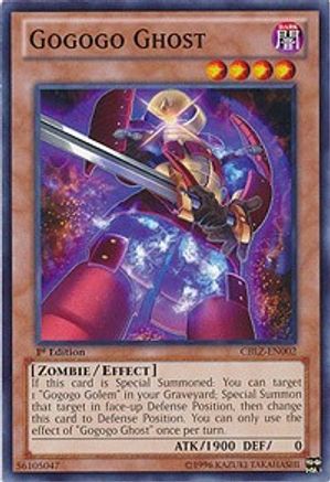 Gogogo Ghost (CBLZ-EN002) - Cosmo Blazer Unlimited - Premium Yugioh Single from Konami - Just $0.25! Shop now at Game Crave Tournament Store