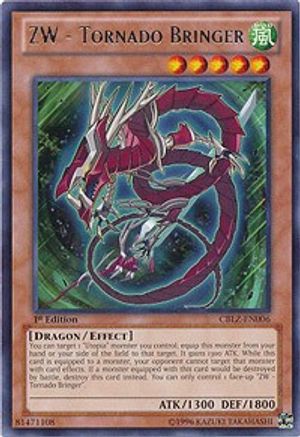 ZW - Tornado Bringer (CBLZ-EN006) - Cosmo Blazer 1st Edition - Premium Yugioh Single from Konami - Just $0.31! Shop now at Game Crave Tournament Store