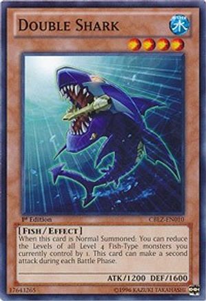 Double Shark (CBLZ-EN010) - Cosmo Blazer 1st Edition - Premium Yugioh Single from Konami - Just $0.32! Shop now at Game Crave Tournament Store