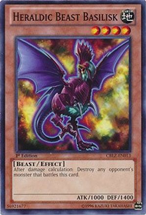 Heraldic Beast Basilisk (CBLZ-EN013) - Cosmo Blazer 1st Edition - Premium Yugioh Single from Konami - Just $0.25! Shop now at Game Crave Tournament Store