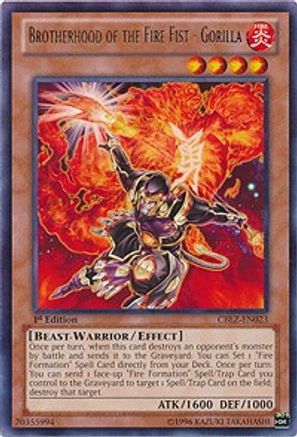 Brotherhood of the Fire Fist - Gorilla (CBLZ-EN023) - Cosmo Blazer Unlimited - Premium Yugioh Single from Konami - Just $0.25! Shop now at Game Crave Tournament Store