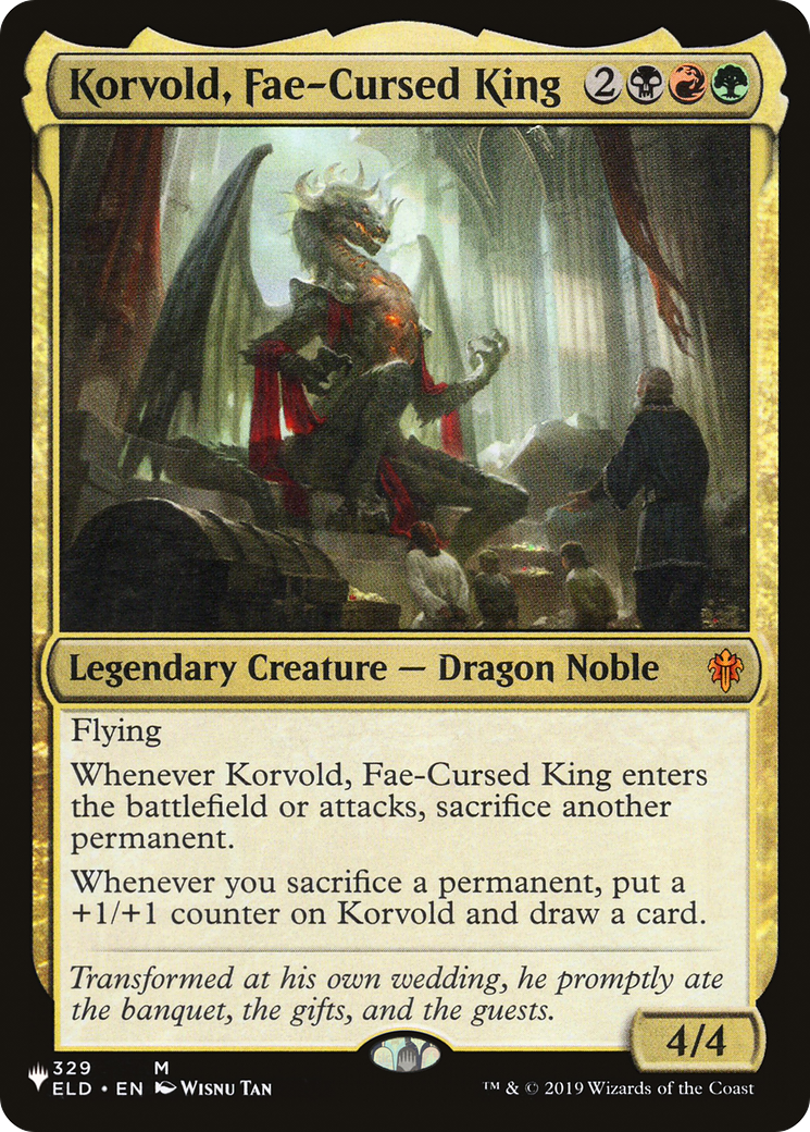 Korvold, Fae-Cursed King (PLIST-336) - The List - Premium MTG Single from Wizards of the Coast - Just $3.04! Shop now at Game Crave Tournament Store