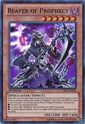 Reaper of Prophecy (CBLZ-EN036) - Cosmo Blazer Unlimited - Premium Yugioh Single from Konami - Just $0.63! Shop now at Game Crave Tournament Store