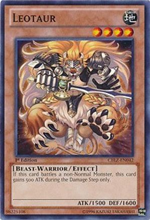 Leotaur (CBLZ-EN042) - Cosmo Blazer Unlimited - Premium Yugioh Single from Konami - Just $0.25! Shop now at Game Crave Tournament Store