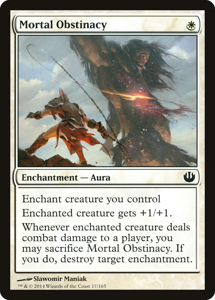 Mortal Obstinacy (JOU-017) - Journey into Nyx Foil - Premium MTG Single from Wizards of the Coast - Just $0.36! Shop now at Game Crave Tournament Store