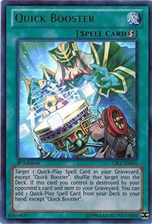 Quick Booster (CBLZ-EN065) - Cosmo Blazer 1st Edition - Premium Yugioh Single from Konami - Just $0.30! Shop now at Game Crave Tournament Store